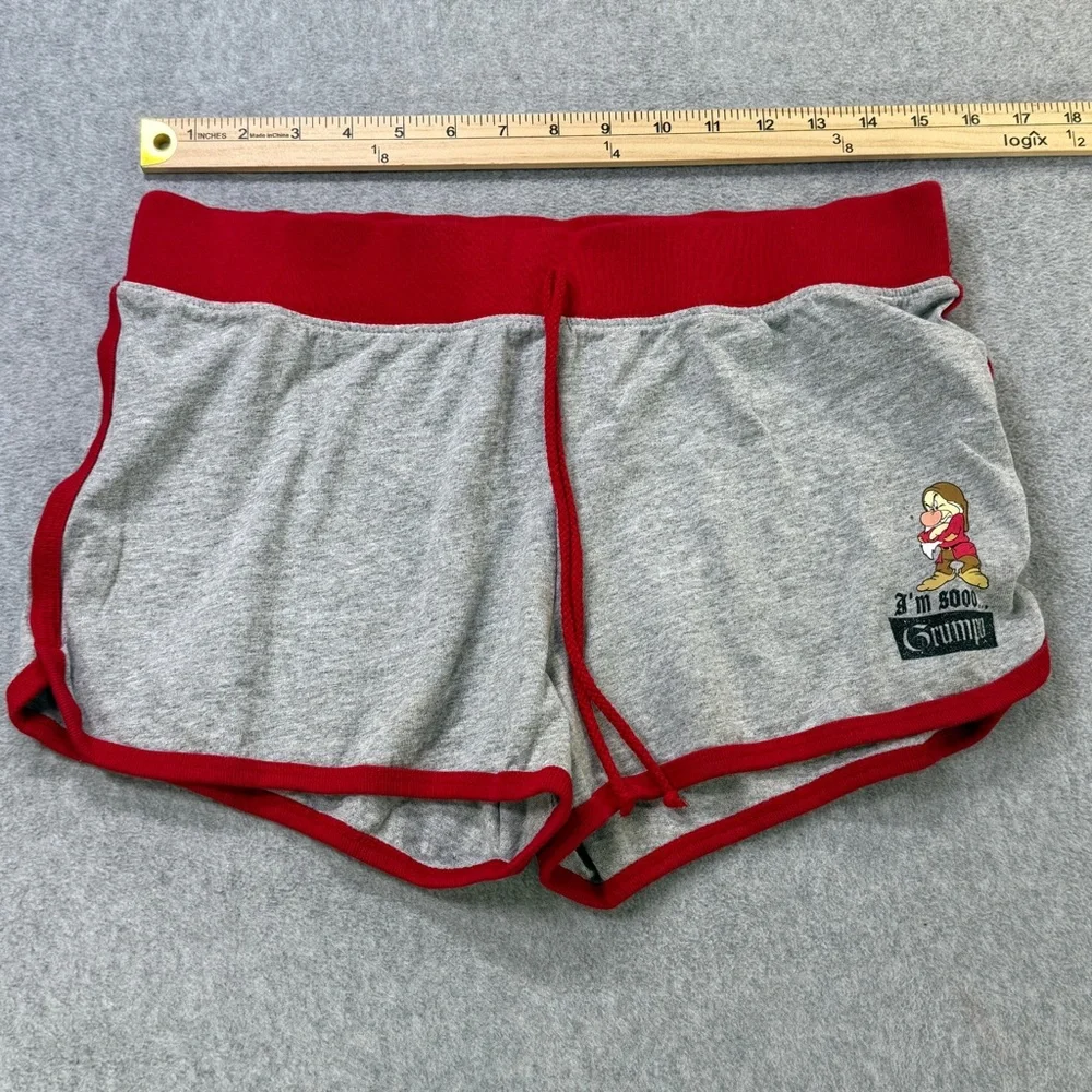Disney Grumpy Dwarf Lounge‎ Shorts Red Gray Women’s XL